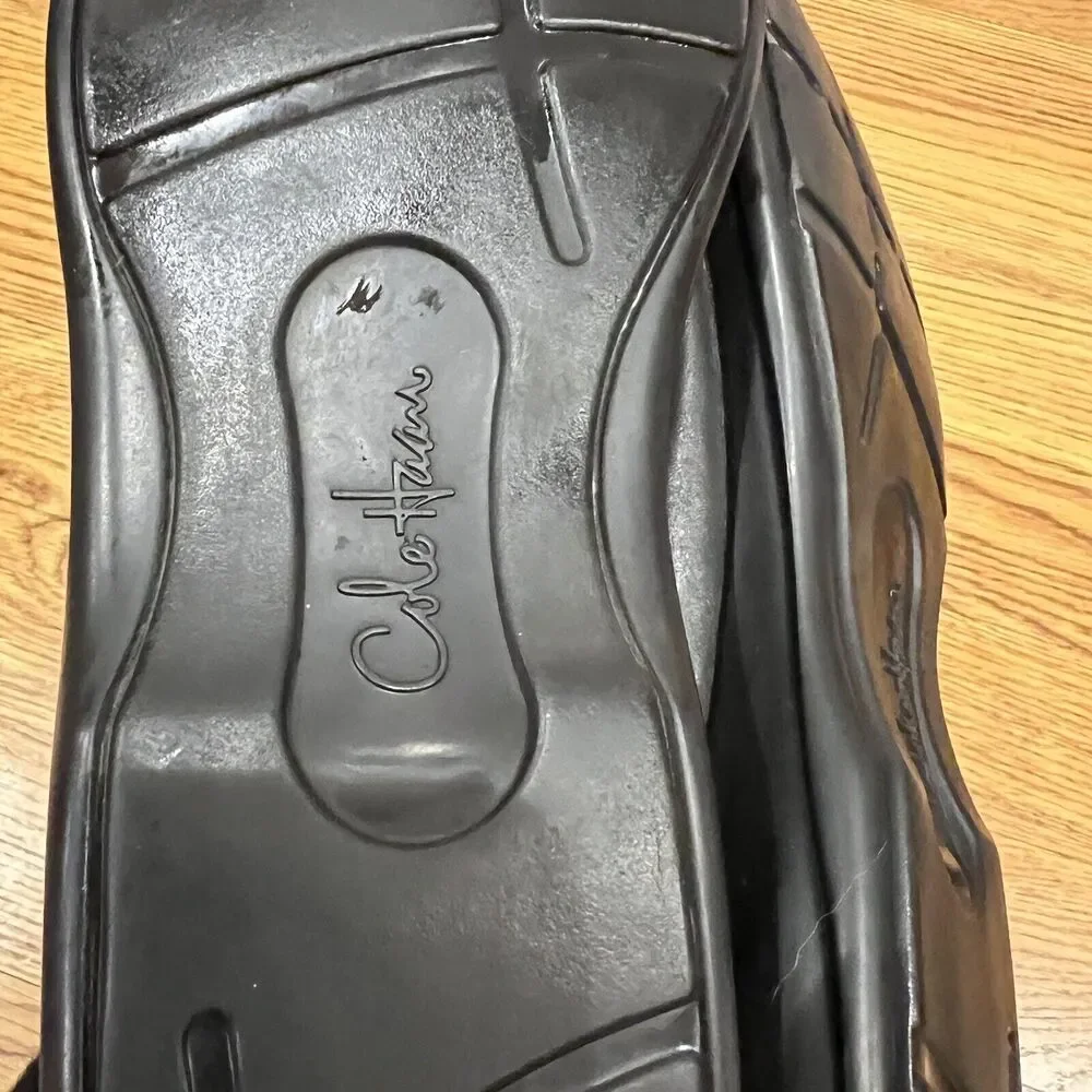 Cole Haan Men’s Air Dempsey Black Slip On Loafers Size 11M C08094 Leather